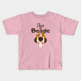 I love my Beagle! Kids T-Shirt